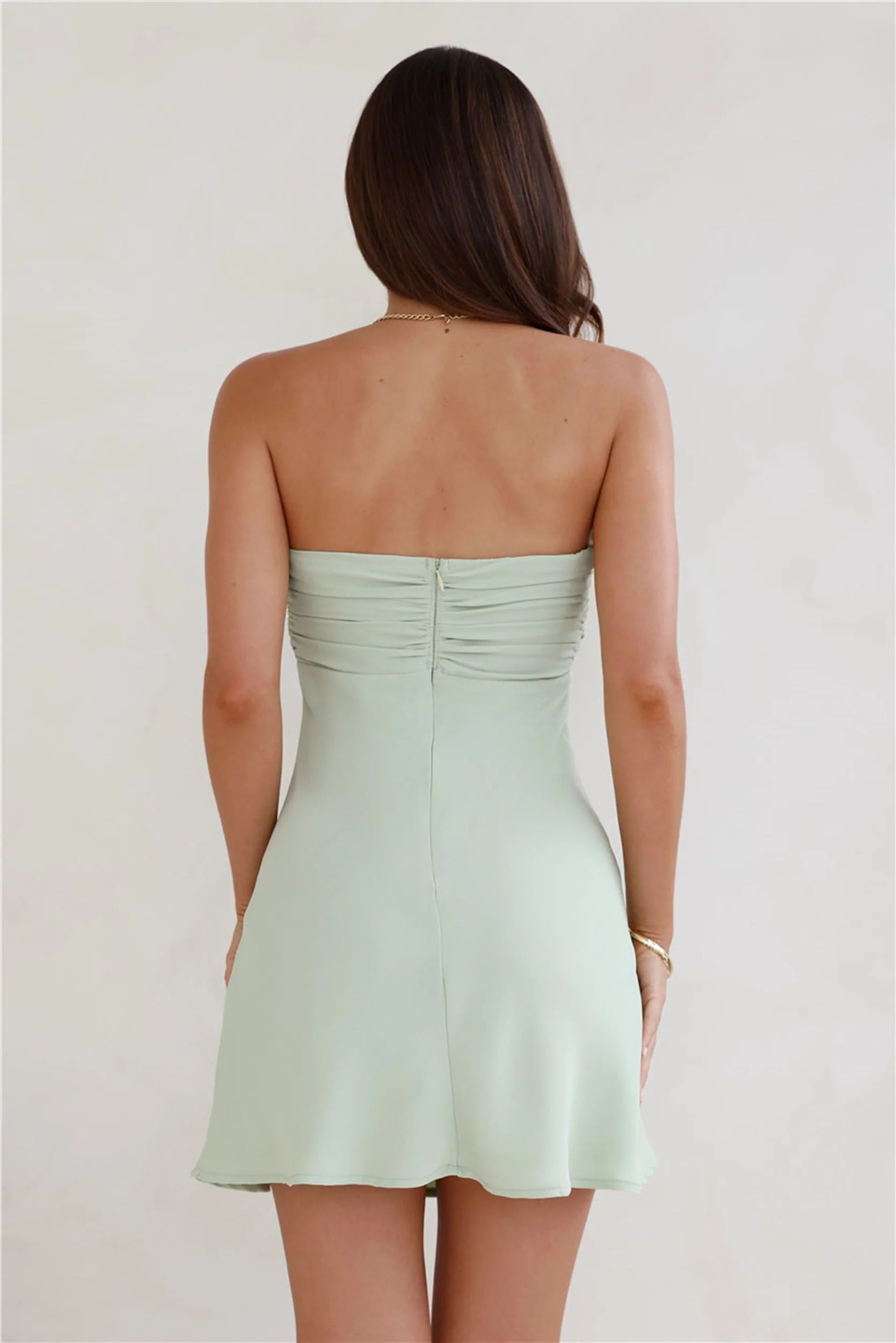 Sultry Vibes Strapless Mini Dress