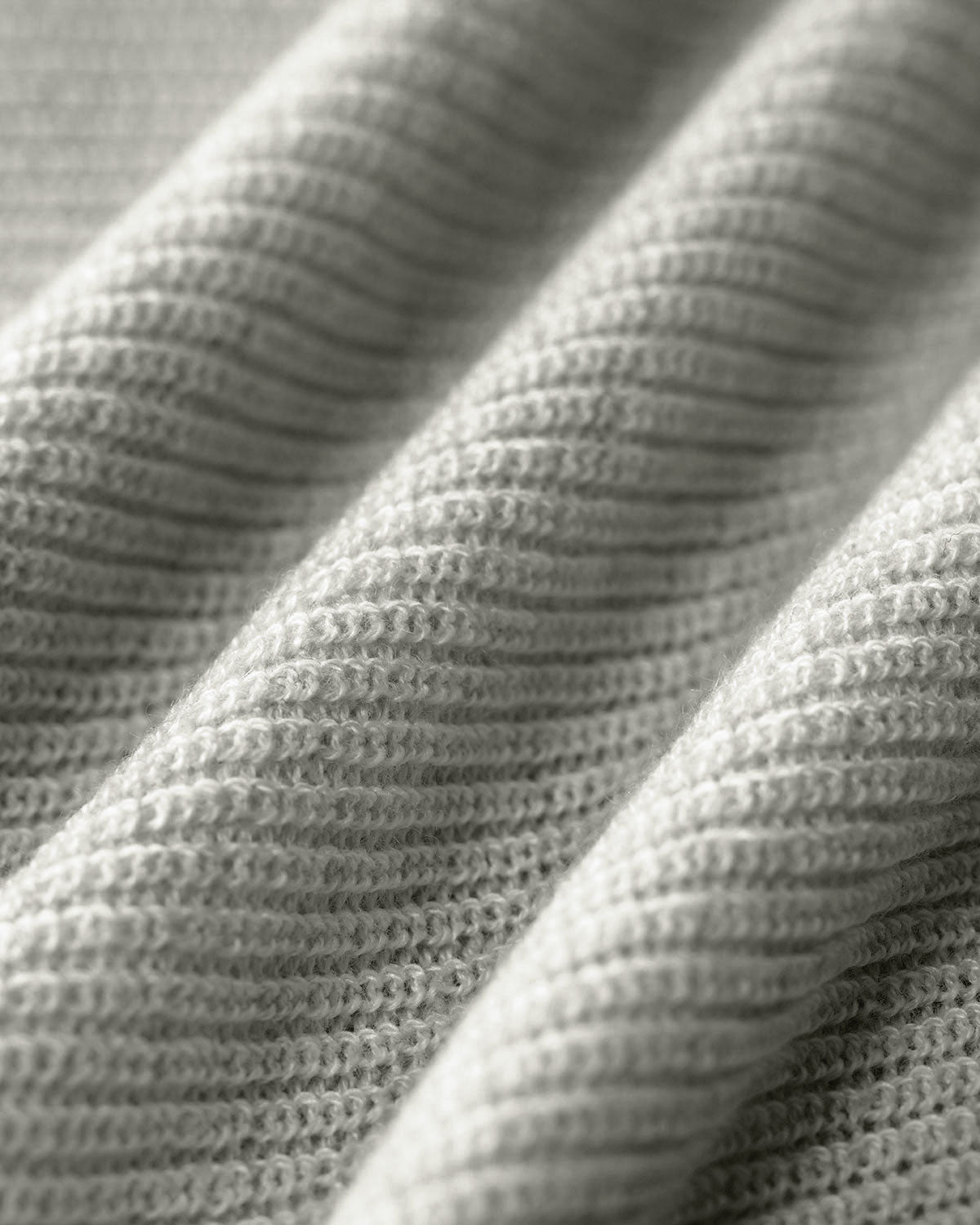 Grey Ribbed Knit Bell Sleeve Tee