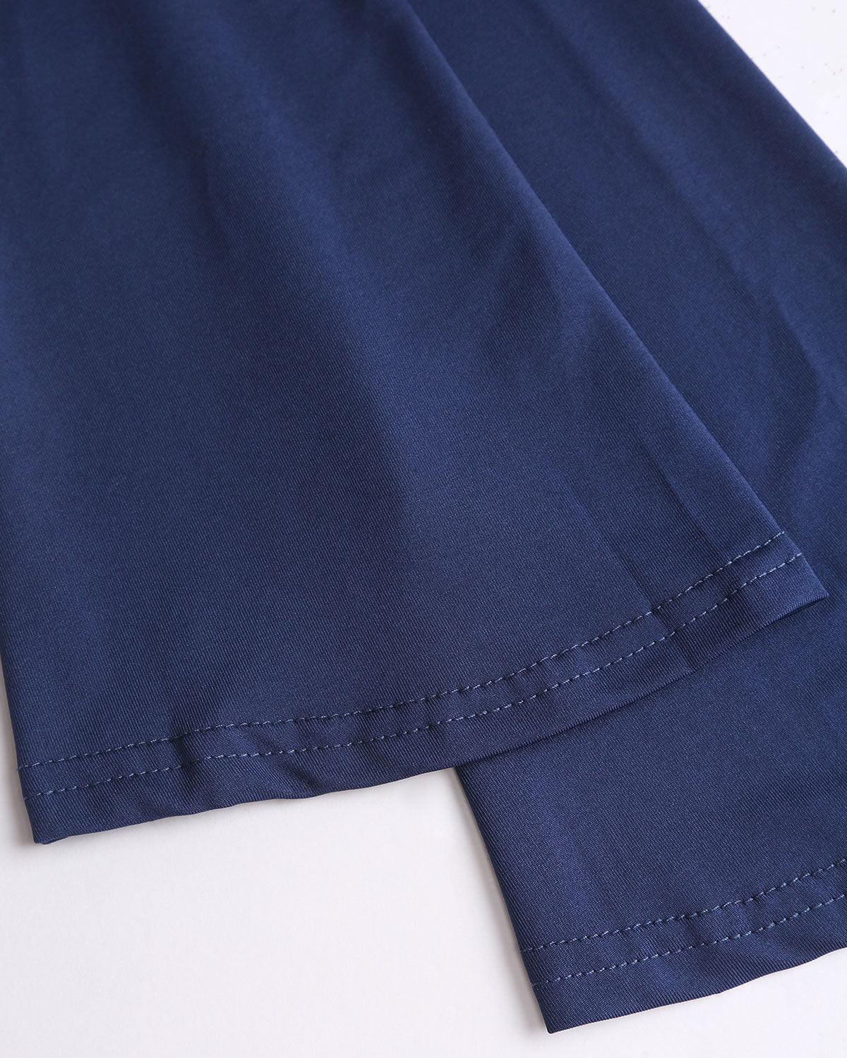 Blue V Neck Lace Bell Sleeve Tee