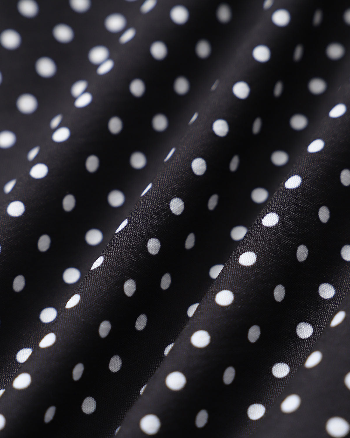 Black Polka Dot Lace Trim Blouse